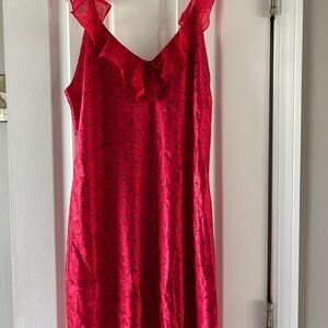 Red Heart Print Nightgown